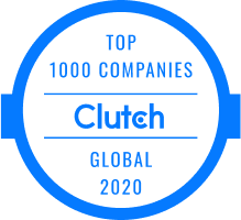 Clutch top 1000 companies global 2020 logo